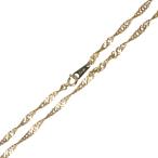  винт колье плоский модель K18 18 золотой YG желтое золото структура . отдел сертификация Mark шея вокруг примерно 39cm масса примерно 5.3g NT полировальный отделка товар S разряд 