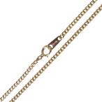  плоский колье 2 поверхность одиночный цепь колье K18 18 золотой структура . отдел сертификация Mark шея вокруг примерно 49.5cm масса примерно 8.4g NT полировальный отделка товар S разряд 