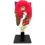 高田卸方屋 羽子板 鏡獅子(赤) 紫 赤 左 8号 25cm 241-099