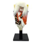 高田卸方屋 羽子板 鏡獅子(白) 黄 右 8号 26cm 243-000