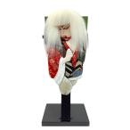 高田卸方屋 羽子板 鏡獅子(白) 緑 左 8号 25cm 245-394
