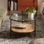 センターテーブル 大理石調 丸 おしゃれ ローテーブル ガラス 大理石 リビングテーブル 丸型 棚 小さめ 北欧 モダン おしゃれ カフェテーブル 丸テーブル