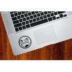MacBook iPad ステッカー シール Epic Smiley (ブラック)