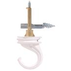 [ параллель импортные товары ]Driller Hook, Ceiling, White, 40 Lb. 122415 The Hillman Group 12