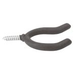 [ параллель импортные товары ]Double Screw Hook, Black Vinyl Coated, Large N112 026 National H