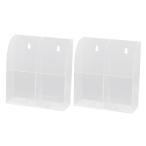 [ параллель импортные товары ] PRETYZOOM 2pcs Wall Mounted Acrylic Remote Control Holder Multif