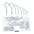 [ параллель импортные товары ] Amosfun 80Pcs Screw Hooks Assortment Kit Heavy Duty Cup Hooks fo