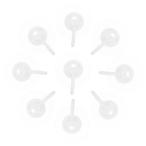 [ параллель импортные товары ] MUCKLILY 30pcs Strong Self Adhesive Ceiling Hooks Rotating No Dr