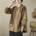 春ブラウスニット切り替えレディース...