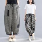 人気ワイドパンツ コットン レディ�