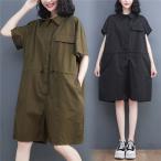 パンジャンプスーツ レディース 半�