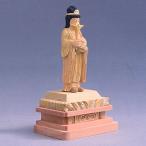 木彫仏像 訶梨帝母/鬼子母神 立像 3.0寸 桧木淡彩色