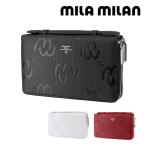 最大P+16% ミラ・ミラン 財布 バッグ スマートセルバッグ クラッチバッグ 長財布 ダブルファスナー mila milan ミオ 255213 メンズ レディース