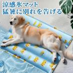 【夏用】ペット用冷却マット 犬 猫 カートゥーン柄 クールジェルマット ひんやりシート 噛んでも安心 丈夫 耐久 大型サイズ 暑さ対策 熱中症予防 可愛いデザイン