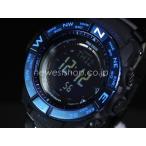 CASIO カシオ PRO TREK プロトレック Blue Moment ブルーモーメント 電波ソーラー PRW-3500SYT-1 ブラック×ブルー 海外モデル 腕時計