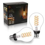 億米 日本初新型 LED電球 A67 フィラメント E26 6W（60W相当）電球色 2個入 2700K 600LM エジソンランプレトロ 調光非対応【日本特許取得】PSE認証済