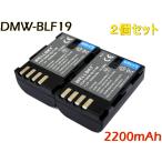 DMW-BLF19 2個セット 互換バッテリー 2200mAh [ 純正 充電器 バッテリーチャージャー で充電可能 残量表示可能 ] Panasonic パナソニック
