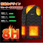 加熱ベスト 電熱ジャケット 保温 防寒 大雪対策 男女兼用 通勤通学 屋外作業 スキー スケート 登山 お釣り/ハイキング 生理冷え性に対応 七つヒーター