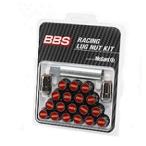 ショッピングbbs BBS ビービーエス Racing Lug Nut(Black×Red)レーシングラグナット(レッド)M12 P1.5 PLGM15BKR