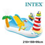 日本正規品 インテックス INTEX フィッシングファンプレイセンター 218cm×188cm×99cm U-57162 ビニールプール 家庭用プール