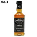 ジャックダニエル 40度 200ml(テネシー・ウイスキー)(正規輸入品) 【200mlタイプ!】 父の日