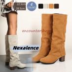 ロングブーツレディースショートブーツ黒大きいサイズロングブーツ防寒太めヒール ロングブーツスエード 美脚 シューズ 秋冬ブーツパーティー?26.5ｃ ｍ