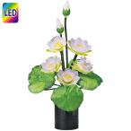 ショッピング盆提灯 インテリア盆提灯 蓮提灯 お盆ちょうちん お盆提灯 モダン 新盆提灯 初盆提灯 23830 グランドルミナスSTD ラージ ハス 現代盆提灯 お盆用 常花灯 蓮の花