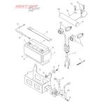  номер детали 3 аккумулятор Yamaha KT100SEC переключатель Harness детали 