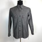 EVISU エヴィス 【MEN2029G】 チンストワークシャツ デニム 長袖 YAMANE ヤマネ  杢グレー GRAY  38 メンズ 男性 MENS 紳士 日本製 ZV