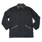 Salvatore Ferragamo [men3012D] 90-00's воротник кожа переключатель стеганое полотно Zip жакет JKT внешний мужской 48 черный HC