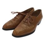 CELINE Celine [lay236V] оксфорды обувь VINTAGE Vintage женский кожа 37 примерно 24cm Camel Италия CH