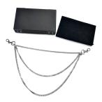 10017 ALYX 9SM [men1199I] 19SS WALLET CHAIN 3 полосный цепочка для бумажника серебряный аксессуары мужской женский есть ks есть ksAR