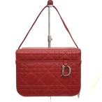  превосходный товар Christian Dior Christian Dior косметичка kana -ju красный box type стежок D Logo ручная сумочка RLV2492M