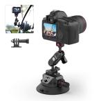 Ulanzi SC-02 カメラ用吸盤マウント 車載マウント GoPro Insta360 DJI カメラ用 360°回転 アルミ合金製 車載ホルダー 車載用車外フロント
