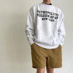 【正規品】Met Campus Champion Sweatshirt　メトロポリタンミュージアム オリジナル チャンピオン リバースウィーブ スウェットシャツ【80045010-grey】