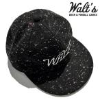 ショッピングアメリカンイーグル 【正規品】Walt's Bar ６ Panel Cap　ワルツ バー ロゴ ウールミックス 6パネル キャップ トラッカーハット【walt011-blk】