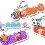 【校正無料】ミニキーホルダー付き キーホルダー 部活 スポーツ 名入れ お名前 イメージカラー ネームプレート 人気 かわいい 名入れキーホルダー アクリル