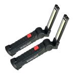 2 шт. комплект high-spec LED свет M размер COB LED рабочее освещение складной тип USB заряжающийся рабочее освещение водонепроницаемый многофункциональный мигающий свет 360 раз вращение вечер яркий ONISPL-M