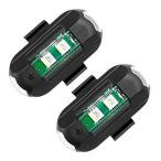  проблесковый свет мотоцикл 2 шт. комплект тип аккумулятора столкновение предотвращение 7 цвет изменение универсальный мигает flash LED лампа пассажирский лампа вечер сигнал яркий compact система безопасности свет 2-SECHUBO