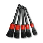 洗車ブラシ 5本セット ディテールブラシ パーツ 外装 クリーニング ブラシ ホイール 細かい 汚れ 豚毛 洗浄 清掃 掃除 5-SEBBRAN