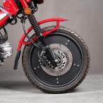 ショッピングハンター 即納 ハンターカブ CT125 ホイールカバー 専用【分離式】JA55 JA65 ホイール外し不要 ホイールガード アルミニウム 前後セット 無傷取り付け 加工不要 レトロ