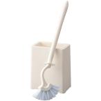 山崎産業 トイレブラシ ケース付き Satto ホワイト 135059