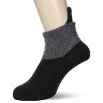 [ナイガイ] 毛混ループ付 ブークレ切替ソックス 紳士 すべりどめ付 日本製 2305655 メンズ チャコール 日本 23-27cm