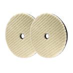 車磨き用 ウールバフ ウールパッド 研磨パッド 150mm 荒目 2個セット ボディー磨き用バフ 洗車用 ポリッシャー 車磨き ポリッシャー 用