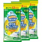 スクラビングバブル 流せるトイレブラシ シトラスの香り 詰め替え 12個入＊3　住居洗剤・トイレ用