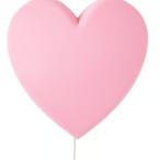 IKEA UPPLYSTup список LED wall лампа Heart розовый ребенок часть магазин освещение Kids свет орнамент свет Night свет 