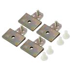 【並行輸入品】VekAuto ウィンドウドア ガラスチャンネルリテーナークリップ 4個 2.15インチx1.7インチx0.65インチ ガラスレギ