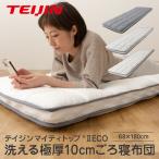 ゴロ寝ふとん TEIJIN　快適清潔シリーズ　側生地が洗える極厚 ごろ寝布団  68×180cm