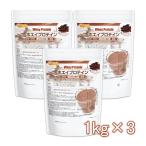 ホエイプロテインＷ80 ココア風味 1ｋｇ×3袋 11種類のビタミン配合 [02] NICHIGA(ニチガ)