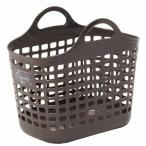 サンコープラスチック 日本製 ランドリーバスケット ビート バスケット No.1 ブラウン